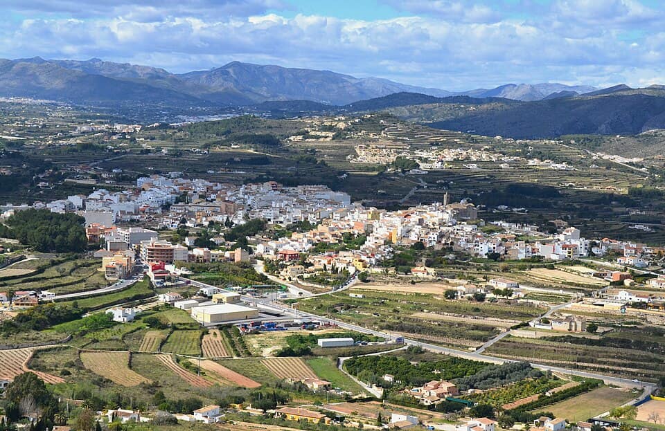 Vista de el Poble Nou de Benitatxell/Benitachell
